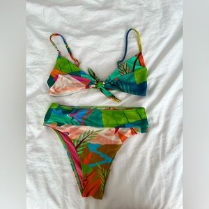 EUC Farm Rio Tropical Swimsuit XS